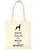 Print4U Sac fourre-tout avec inscription « Keep Calm & Walk The Whippet », Noir , Taille unique