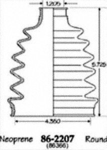 Empi 86-2207D CV Boot Kit