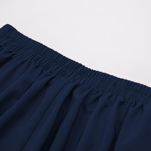 Image of Belle Poque Women's Midi Pleated A-Line Skirts Pockets