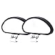 Biglumin 2pcs Auto Toter winkelspiegel zusatzspiegel auto außen Mehrere Winkel Grad Außenspiegel Blindspiegel Fahrschulspiegel Universal Winkel Spiegel Blindspiegel für PKW, LKW, SUV, Fahrschulspiegel