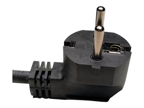 Miniatura 6 de Cable De Alimentación Con Terminales, Enchufe 230 V 16 A, 2 Metros, Cable De Conexión Schuko Con Contacto De Protección, Ip20, Negro