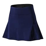 Cortar con un ajuste regular. FAJIA Falda deportiva para mujer Cintura alta Bolsillo de secado rápido Volantes Forro Yoga Tenis Running Fitness Gym Skort,Secado rápido