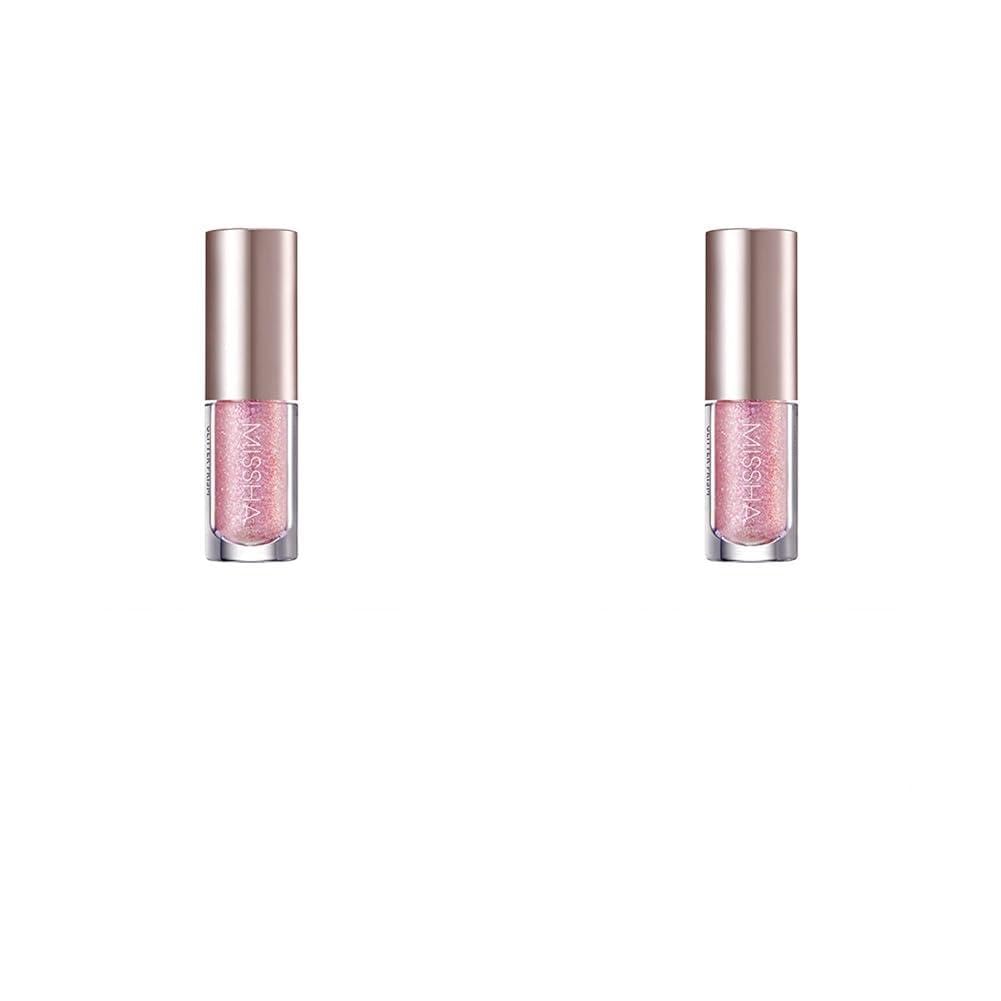 MISSHA Yoğun Işıltılı Likit Glitter Far Glitter Prism Liquid Eyeshadow Topper (NO.3 SPACE ODYSSEY) (2 paketi)