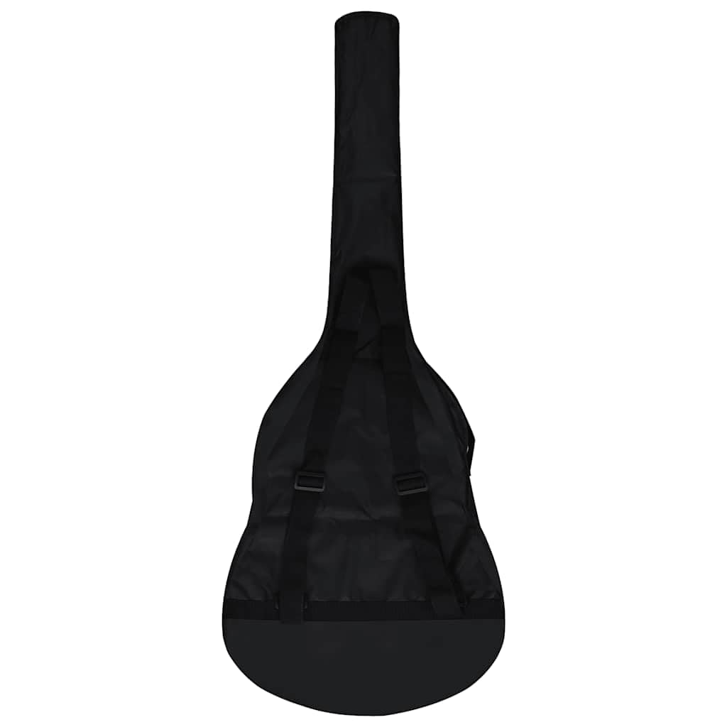 3/4 Klassikgitarre aus Lindenholz mit schwarzer Tasche 36 Zoll 91,5 cm, Hartplastikknöpfe, für Unterricht Zuhause Lernen, für Konzert Bühne Reise, inkl. Tasche