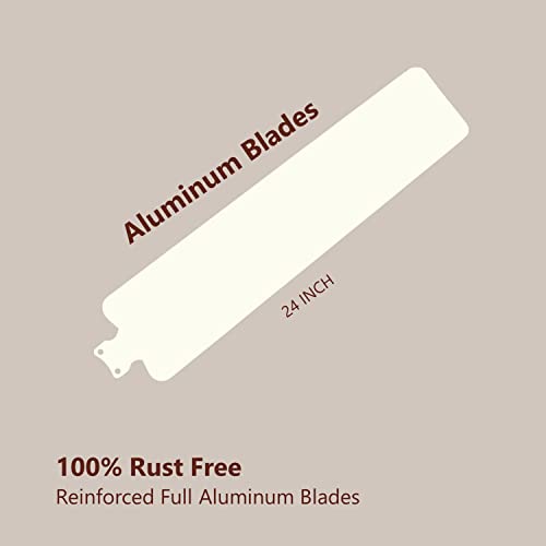 Image of Rico 1200mm 48 inch Premium High Speed Ceiling Fan | Japanese Technology with Life time Rust-Free and Dust-Free Body and Blade (CF807 (Ivory))