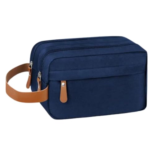 Bolsa Necessaire Organizador Unissex – Compacta e Prática para Viagens e Uso Diário (Azul)
