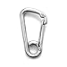 Marine Asymmetric Snap Hook Boat 4-3/4'' -Flat Nose Stainless Steel- Five Oceans