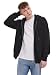 ALCOTT Felpa con Zip e Cappuccio in Cotone Uomo (XXL, Nero)