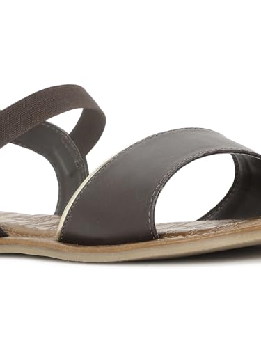 Image of Bata 5614 Christie Sandal E 24 Dark Brown Sandals For Women|casual outings|Party|occasion|Festival|comfortable|Open Toe