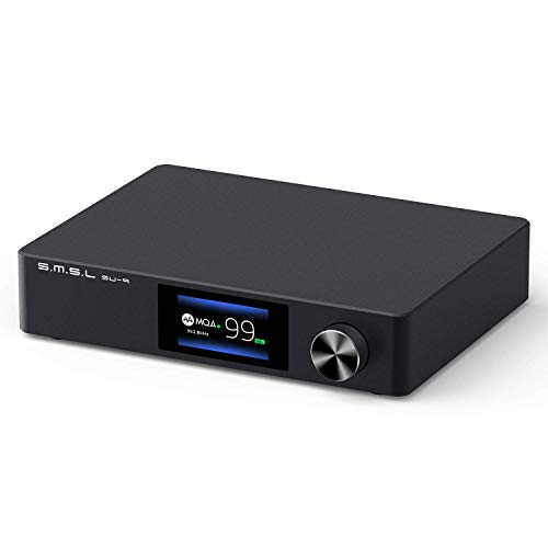 S.M.S.L SU-9 MQA Décodeur complet ES9038PRO DAC XMOS DSD512 PCM768 kHz/32 bits Bluetooth 5.0 UAT APTX-HD USB, décodeur équilibré.