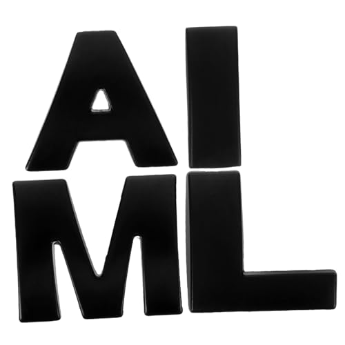 DIYEAH 4pcs Self-Adhesive Mailbox Letter Stickers Alphabet Decals for DIY Decoration English Letters for Mailboxes Vinyl Lettering for Crafting and Signs