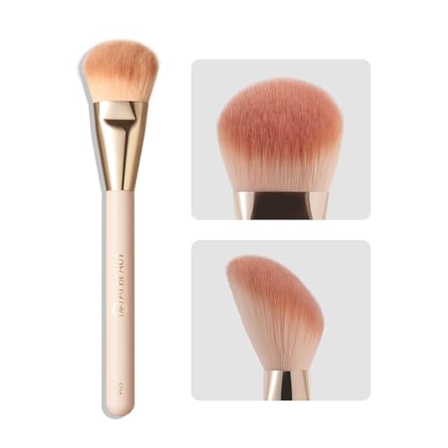 Liquid Blush Brush Angled for Cheek Makeup,Cream Foundation Contour Bronzer highlight Blending,...