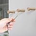 Svaitend Screw-On Solid Wood Hook Coat Hook Towel Hook Shaker Pegs for Bathroom Livingroom Garden 10 Pieces (No Paint)
