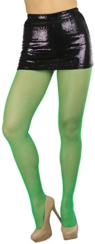 Image of ToBeInStyle Women's Sexy Vibrant Fine Classic Fishnet Full Footed Pantyhose
