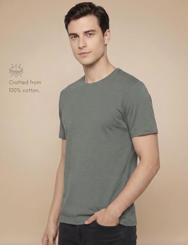 Image of FYLTR Men's Solid T-Shirt - Half Sleeve | Round Neck | 100% Cotton | Regular Fit T-Shirt (Pack of 2)