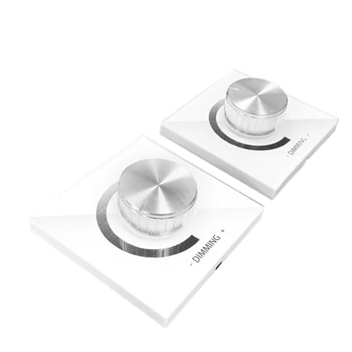 Regulador LED Giratorio sin Parpadeo Panel Vidrio Atenuador Tira 5050 3528 3