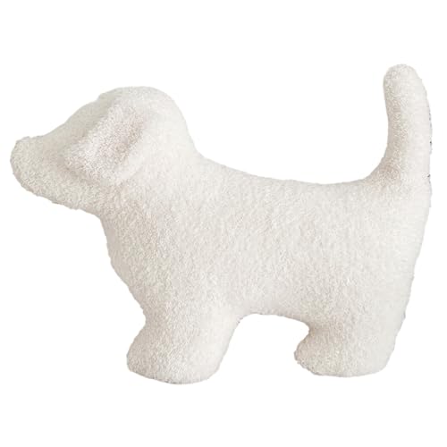 KYEQATY Süße Wurfkissen weich bequemes weißes Kissen Niedliche Kissen Hundeförmige Kissen kleine dekorative Kissen Bodenkissen für Bett Couch Sofa Home Decor