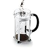 Bodum French Press Caffettiera Black - 1L / 8 Cup Coffee Maker - Durable Glass & Stainless Steel Filter - BPA-Free Dishwasher Safe Percolator - Cafetiere Made in Portugal