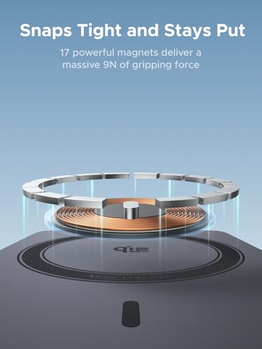 Image of UGREEN MagFlow 10,000mAh Power Bank, Qi2 25W Certified Wireless Charging, Magnetic Portable Charger for MagSafe with Built-in Cable, 30W USB-C Battery Pack for iPhone 17 Pro Max /16 /15 /14 /13 /12, Grey