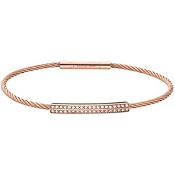 Fossil Pulsera Para Mujer, 21.6 Cm Rose Gold Stainless Steel Bracelet, JOF00154791