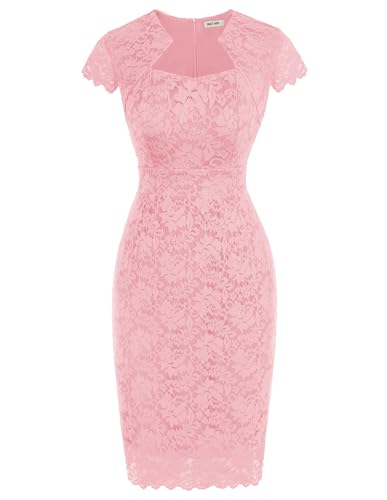 Image of GRACE KARIN Cocktail Dresses for Women Cap Sleeve Lace Dress