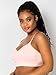 Curvy Couture Women's Luxe Smoothing Seamless Plus Size Bralette, Blushing Rose, X-Large
