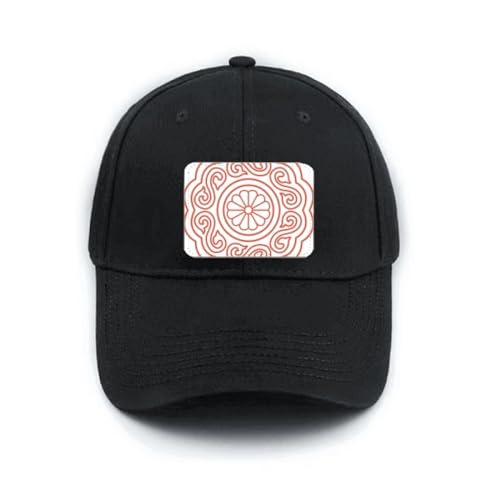 Casquette de baseball noire style traditionnel chinois avec boucle réglable
