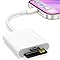 Lettore di Schede SD USB-C, iPhone Adattatore Lettore di Schede per Scheda di Memoria SD e MicroSD, Type C Schede di Memoria Fotografica per iPad, Plug and Play, 2 Slot