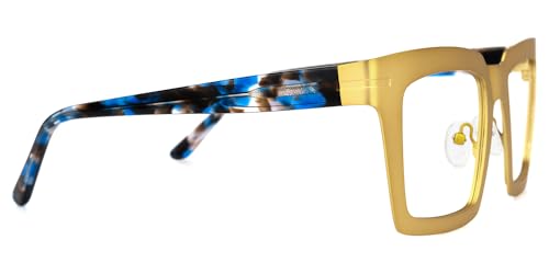 Image of VOOGLAM Rectangle Blue Light Blocking Glasses for Women Men Anti Eyestrain Dry Eyes Eyewear Arnal
