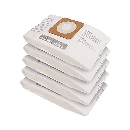 5-Pack Compatible with Part# CMXZVBE 43270, For Craftsman High Efficiency 4 Gallon Vac Bags