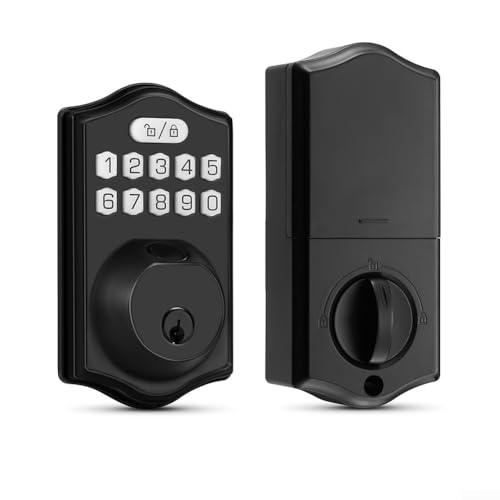 Cerradura de puerta impermeable con calificación IP65, contraseña y llave, construcción de aleación de zinc, soporta 100 huellas dactilares y contraseñas para un control de acceso seguro (plateado)