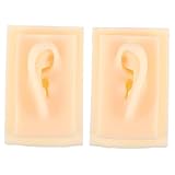 FIXOSHEE Silikon ohrmodell Realistische Simulation Medizinisches Ohrmodell Hörgeräte Displaymodell für Ärzte Pflegekräfte und Hörgeräteberater Flexibles Künstliches Ohr mit Natürlicher