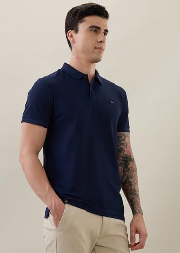 Image of Nostrum Cotton Half Sleeve T-Shirt for Men Boys, Regular Fit, Cherry, Stylish Mens T-Shirts, Polo T Shirt for Man, Collar T Shirts for Men