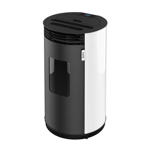 SUPRA ODAYA8BLANC Poêle à granulés - 08 kW - Rendement 91,2% - Étanche - Sortie concentrique - Trémie 20 kg - Design moderne - AGS & Eco-Stop -...