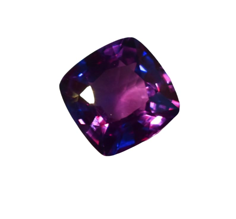 Alexandrite naturelle en coussin pour créer un bijou cadeau d'anniversaire personnalisé DIY