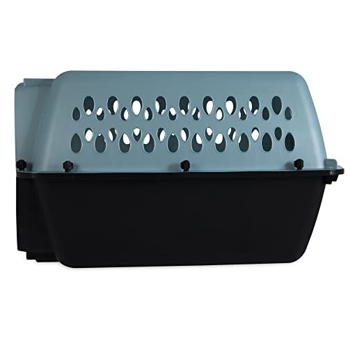 Petmate Fashion Vari Dog Kennel - Portable Crate for Pets 10-20 lbs - Airline-Friendly Pet Carrier - Durable Plastic Shell - For Home and Travel - Made in USA - 24 Inches - Light Blue | Airline friendly travel crate, durable plastic shell, secure carrier for home and trips, made in USA, easy to clean design - Image 4