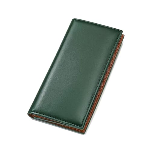 Business Money Clips Purses for Women Wallets Evening Bags Handbags Genuine Leather Card Cases Money Organisers (Green)