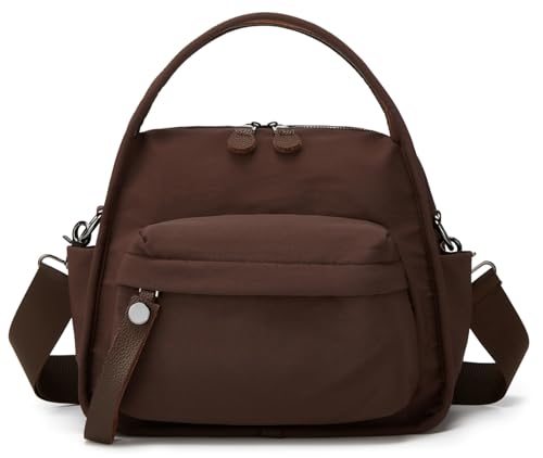 Bolso bandolera pequeño de nailon ligero para mujer miniatura 1