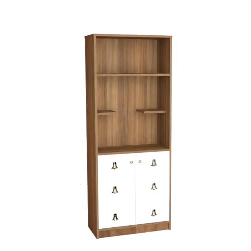 Image of OM Mandir, Temple Pooja Unit for Home with Storage Cabinet, Floor Standing Puja Room Altar,‎ Organize Spiritual Essentials & Offerings for Temple Living Room - Leon Teak 175 x 78 x 30 Cm