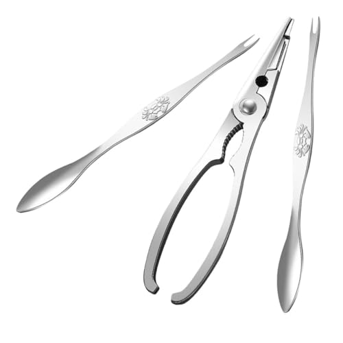 LAPYAPPE Pince à Crabe Outil pour Manger Casse-Pattes Fourchettes à Fruits De Mer Accessoires pour Casser Crabe Homard