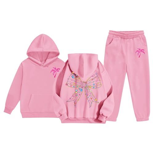 Pantalon de jogging ensemble enfant rose pour jouer confortablement