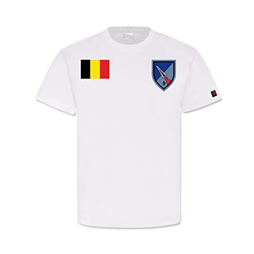 T-Shirt Insigne Armée Belge de Haute Qualité aux Finitions Soignées