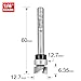 Trend 46/911X1/4TC Professional Bearing Guided Trimming Router Cutter Bit, Tungsten Carbide Tipped, Silver, 1/4-in Shank