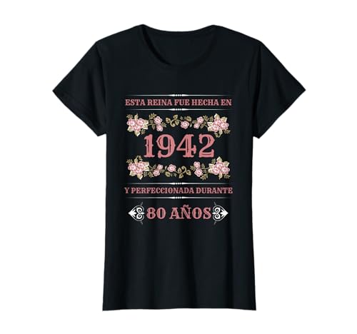 Cumpleaños Regalos Camiseta 8️⃣0️⃣ edad - 🎉🎉 Productos originales de regalo para aquellos que hacen 80 años en [year] y su fecha de nacimiento es en [AnyoNacimiento]
