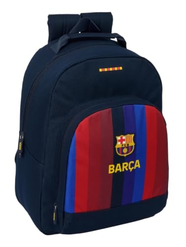 Safta | Mochila Escolar FC Barcelona 1ª Equipación 26/27 Adaptable a Carro, Espalda y Hombreras Ergonómicas Acolchadas, Bolsillo Frontal Gran Formato, Niño y Niña, Medidas 32x15x42 cm