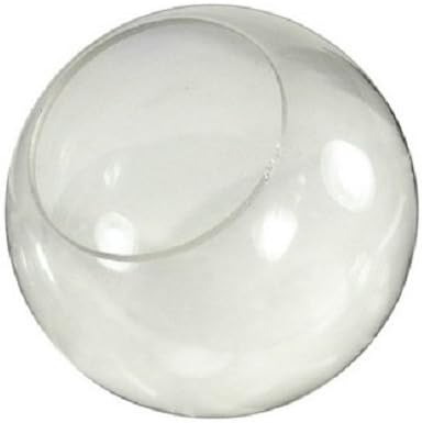 14 Inch Clear Acrylic Lamp Post Globe with 5.25 Inch Neckless Opening