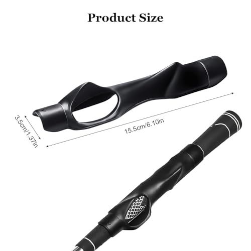 Casbomy 2 Stück Golf Grifftrainer, Schwungtrainer, Golf Grip Arm-Band, Haltungskorrektur, Praxis Ausrichtung für Anfänger (Blau+Schwarz)