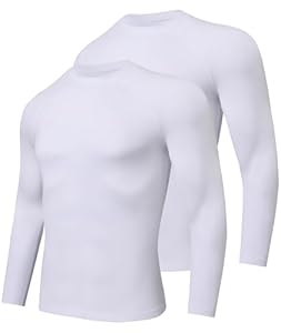 Tee-Shirt Thermique Homme 2 Pack Blanc