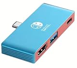 Switch Dock Station Adater for Steam Deck, USB C TV Adapter Compatible with Nintendo Switch, 4K 60Hz HDMI Adapter for Nintendo Travel Dock