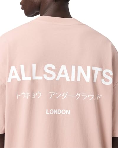 Image of AllSaints Men's Underground Oversized Short Sleeve Crew Neck Shirt